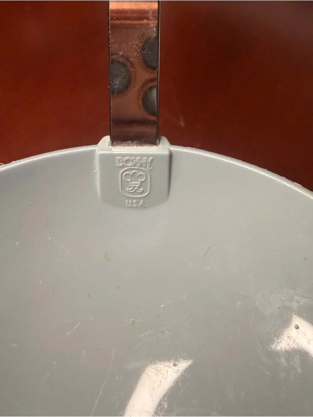 Vintage Bonny Plastic Ladle Light Blue Solid Kitchen Cooking Utensil